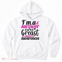 I'm A Survivor Cure Breast Cancer Awareness Hoodie thumb 0