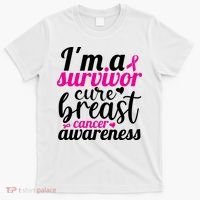 I'm A Survivor Cure Breast Cancer Awareness T-Shirt thumb 0
