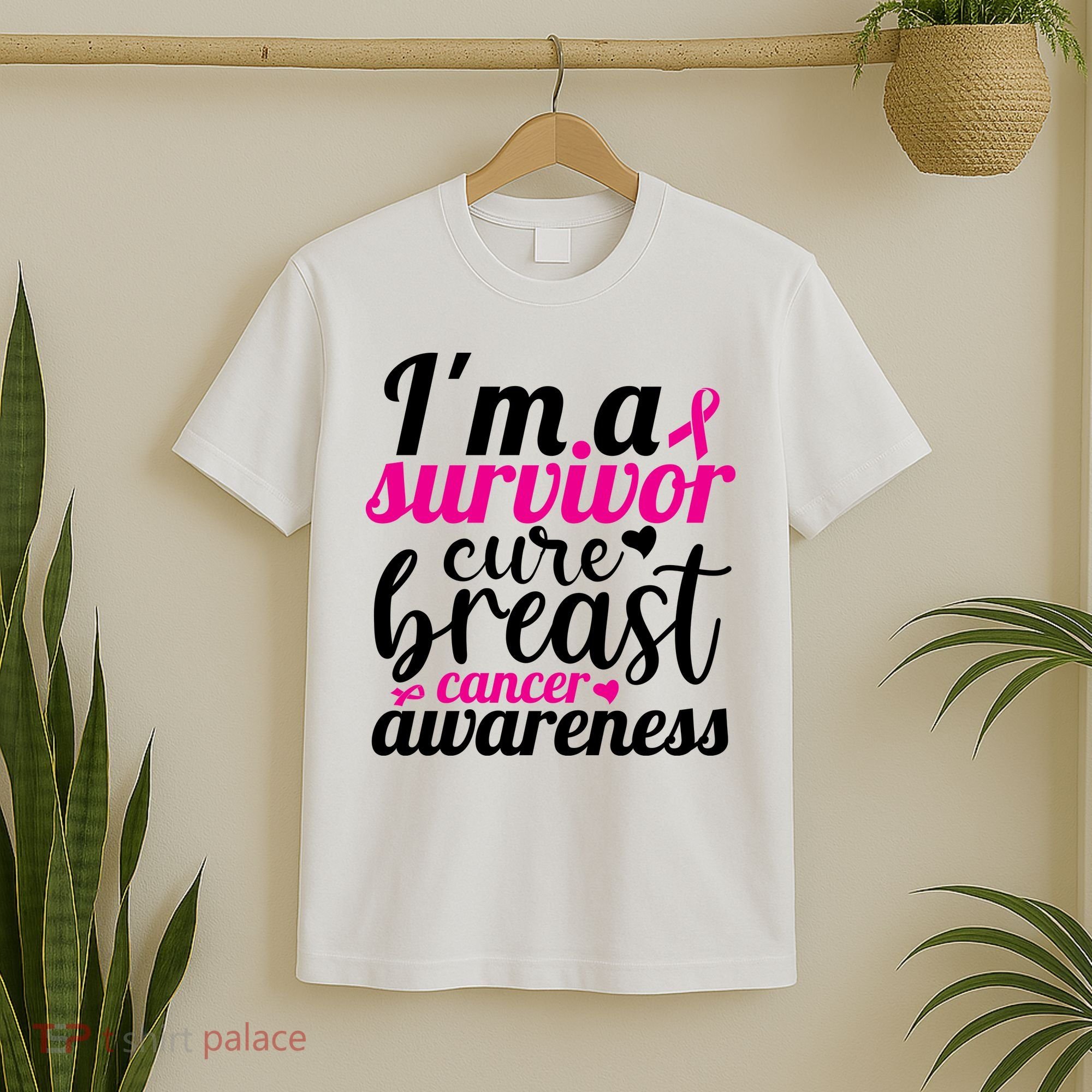 I'm A Survivor Cure Breast Cancer Awareness T-Shirt