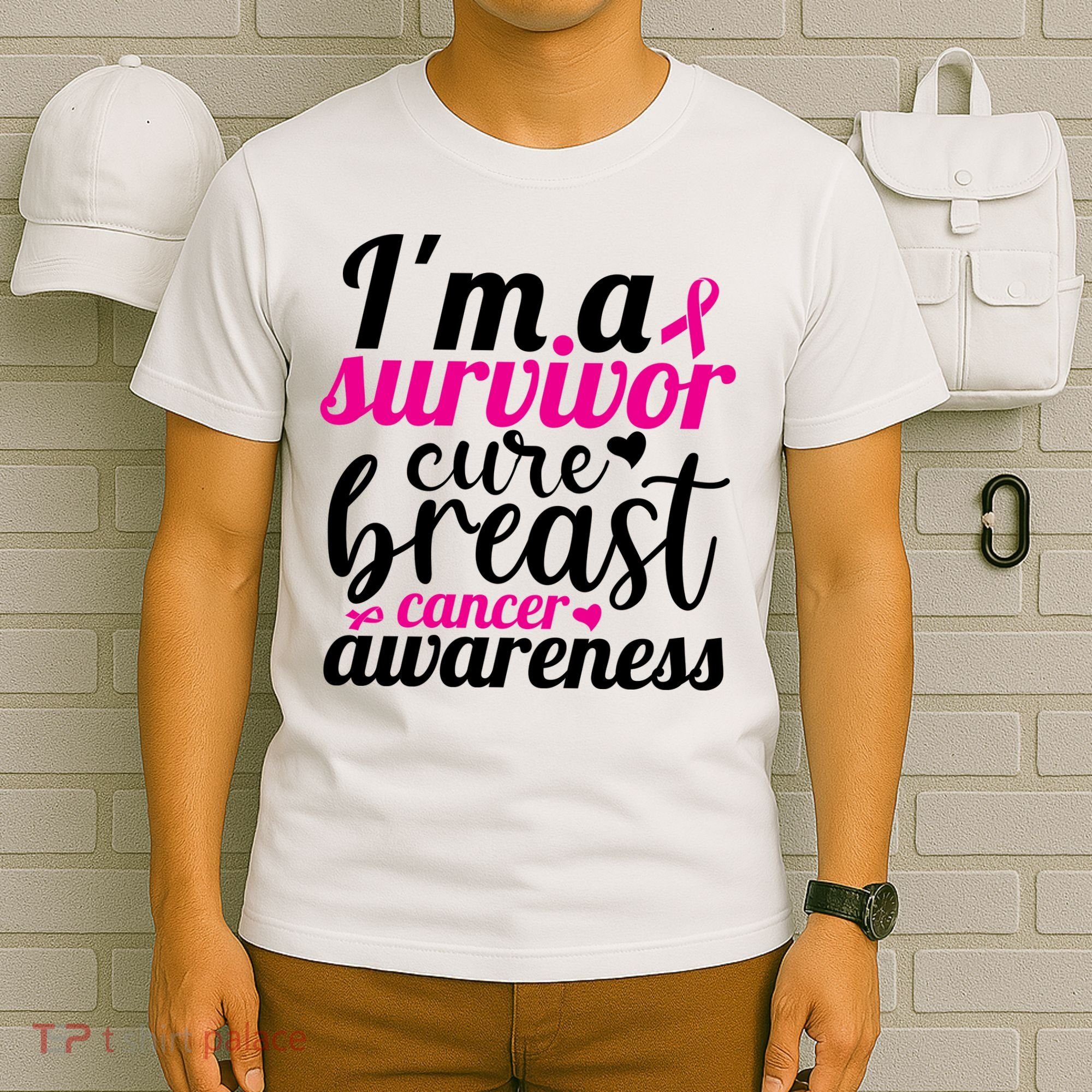 I'm A Survivor Cure Breast Cancer Awareness T-Shirt