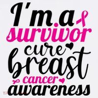 I'm A Survivor Cure Breast Cancer Awareness Women's Hoodie thumb 2