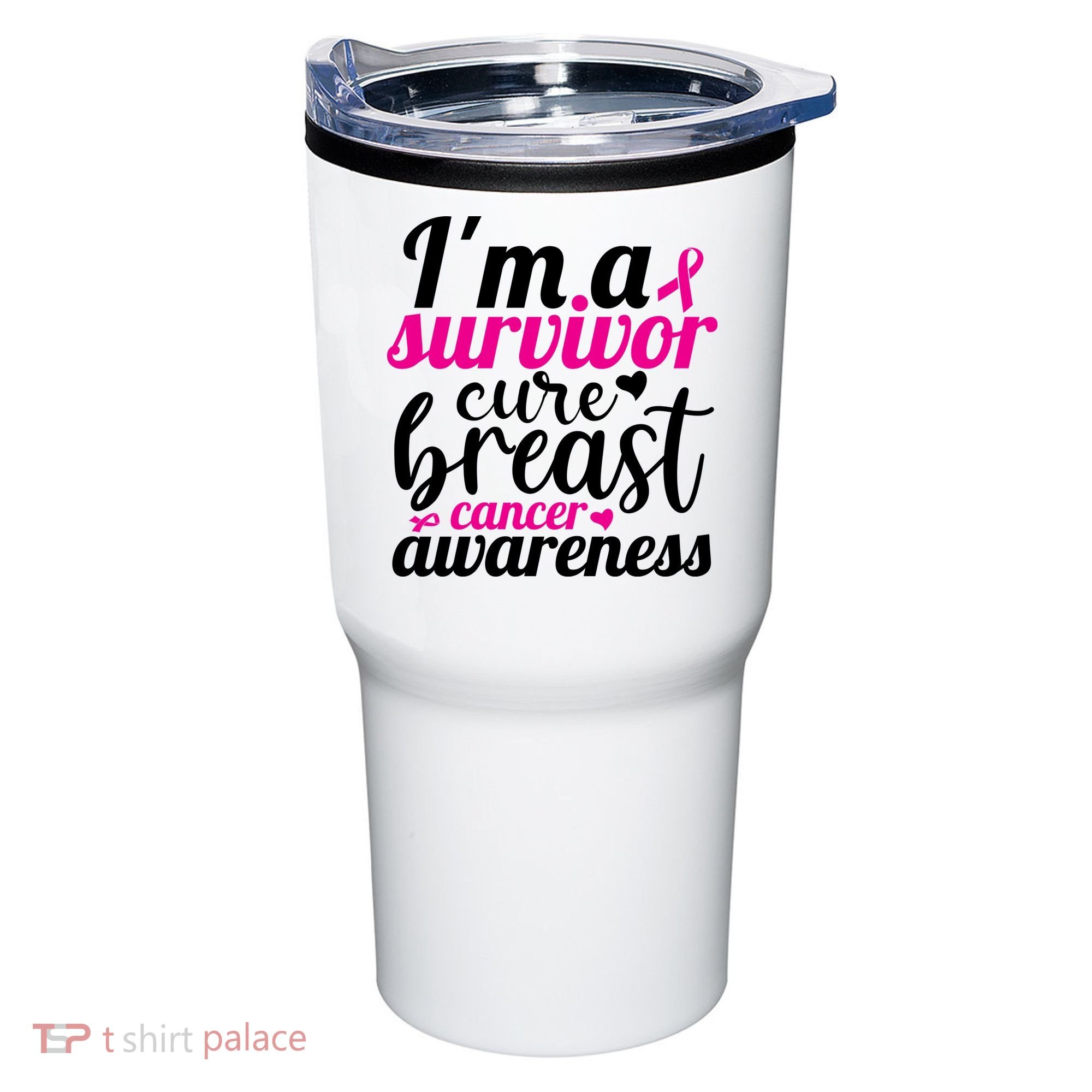 I'm A Survivor Cure Breast Cancer Awareness Tumbler
