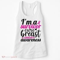 I'm A Survivor Cure Breast Cancer Awareness Women's Tank Top thumb 0