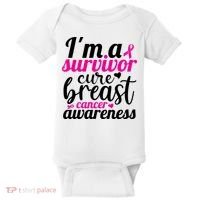 I'm A Survivor Cure Breast Cancer Awareness Baby Bodysuit thumb 0