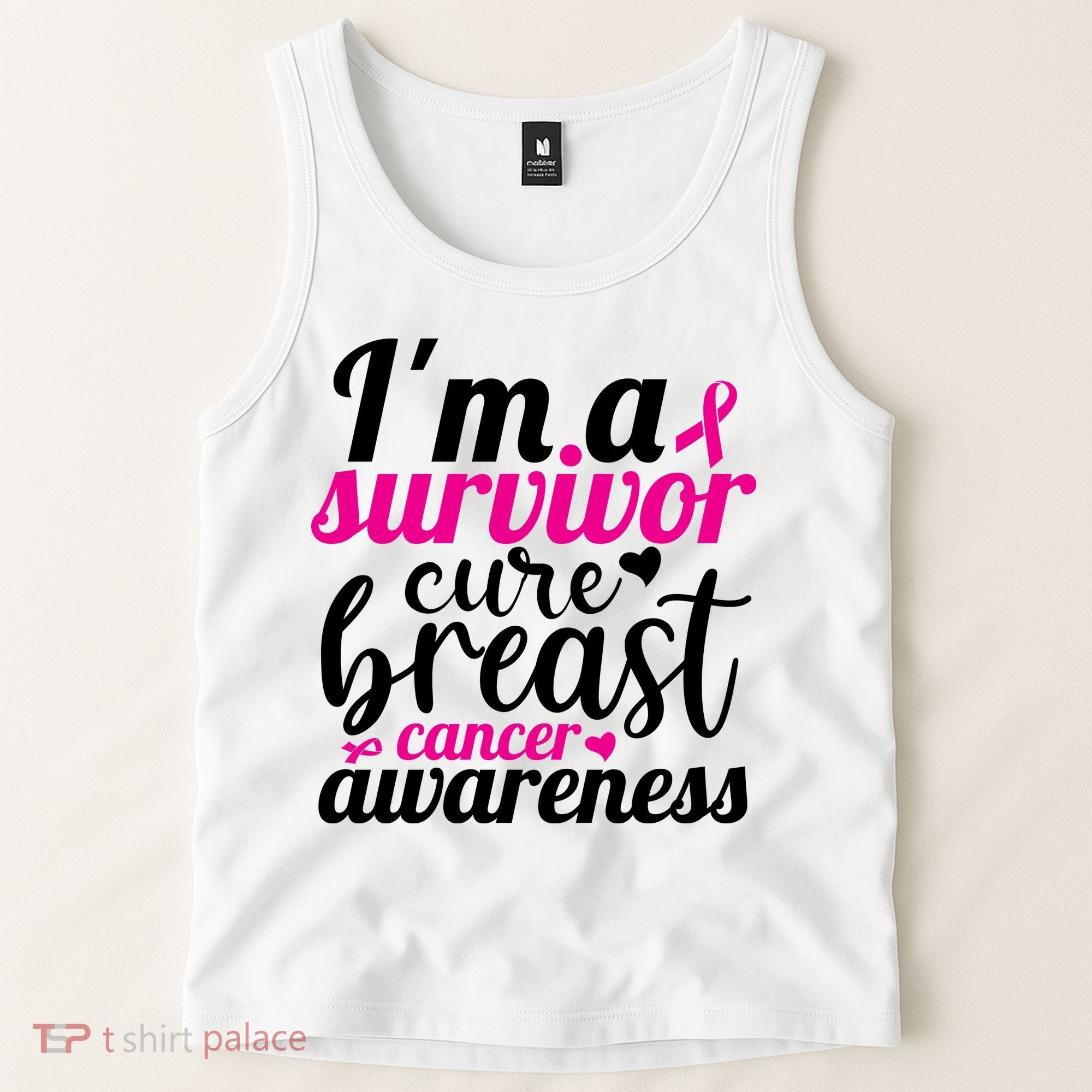 I'm A Survivor Cure Breast Cancer Awareness Tank Top