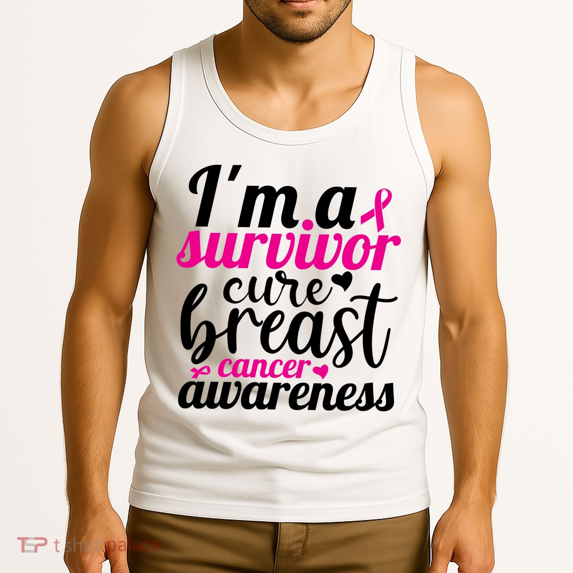 I'm A Survivor Cure Breast Cancer Awareness Tank Top