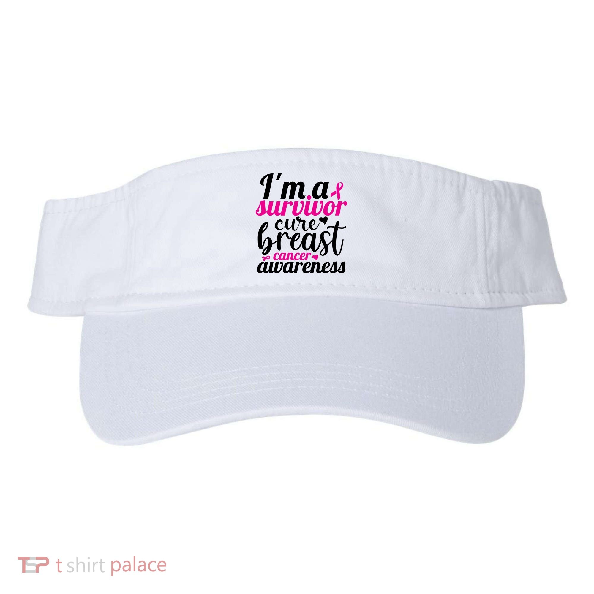 I'm A Survivor Cure Breast Cancer Awareness Visor