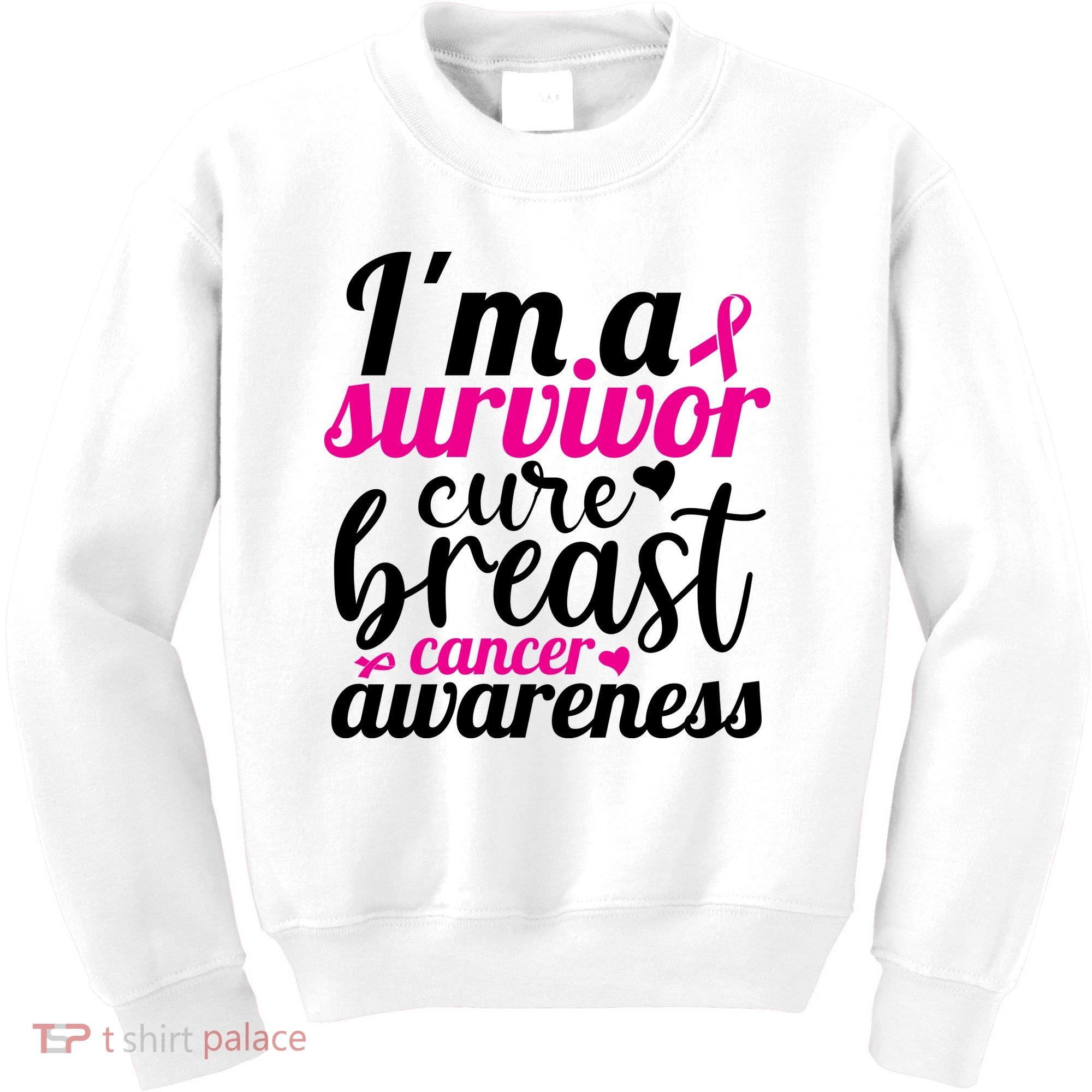 I'm A Survivor Cure Breast Cancer Awareness Kids Sweatshirt