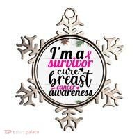 I'm A Survivor Cure Breast Cancer Awareness Ornament thumb 0