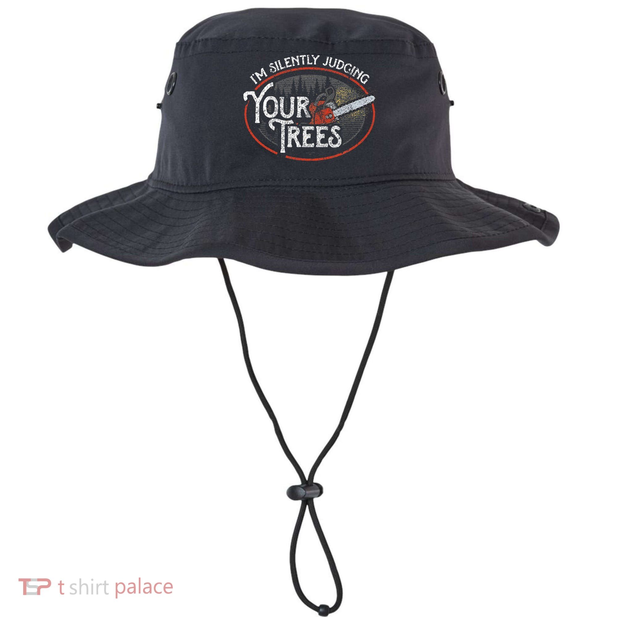 I Am Silently Judging Your Trees Arborist Tree Climbing Bucket Hat