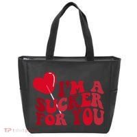 Im A Sucker For You Valentines Day Gift Retro Tote Bag thumb 0