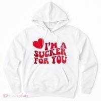 Im A Sucker For You Valentines Day Gift Retro Hoodie thumb 0