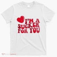 Im A Sucker For You Valentines Day Gift Retro T-Shirt thumb 0