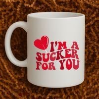 Im A Sucker For You Valentines Day Gift Retro Coffee Mug thumb 2
