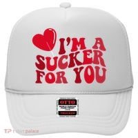 Im A Sucker For You Valentines Day Gift Retro Hat thumb 0
