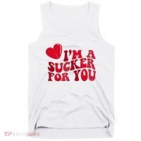 Im A Sucker For You Valentines Day Gift Retro Tank Top thumb 0