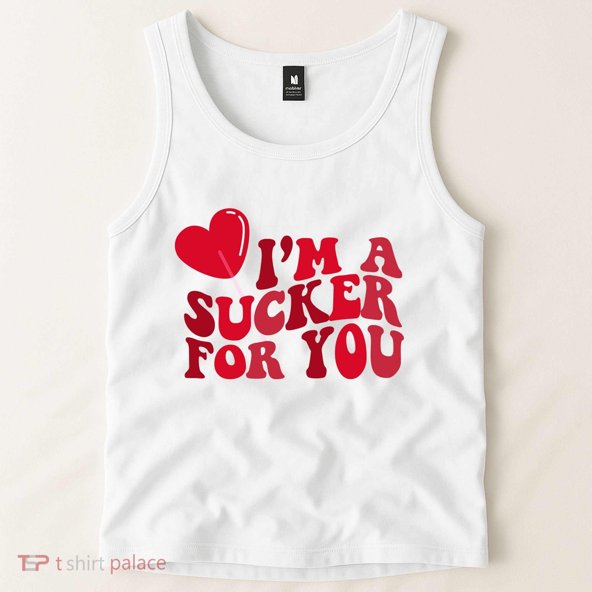 Im A Sucker For You Valentines Day Gift Retro Tank Top