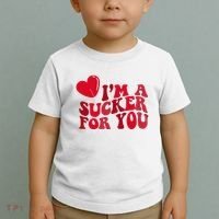 Im A Sucker For You Valentines Day Gift Retro Toddler T-Shirt thumb 2