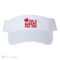 Im A Sucker For You Valentines Day Gift Retro Visor thumb 0