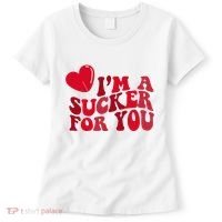 Im A Sucker For You Valentines Day Gift Retro Women's T-Shirt thumb 0