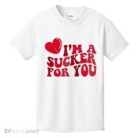 Im A Sucker For You Valentines Day Gift Retro Kids T-Shirt thumb 0