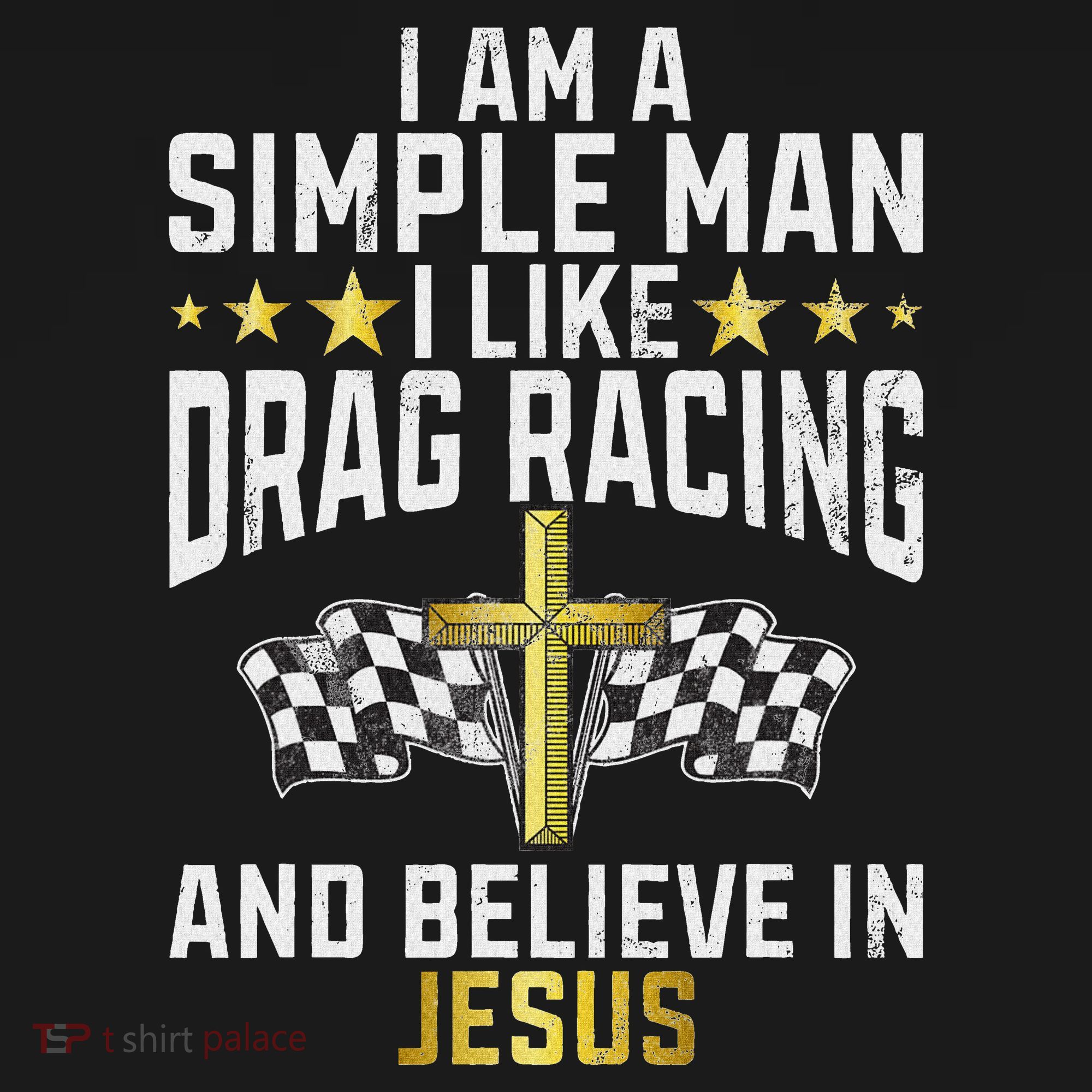 Im A Simple Man I Like Drag Racing And Jesus Drag Racing Women's Hoodie