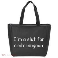 I’m A Slut For Crab Rangoon Funny Crab Rangoon Lover Tote Bag thumb 0