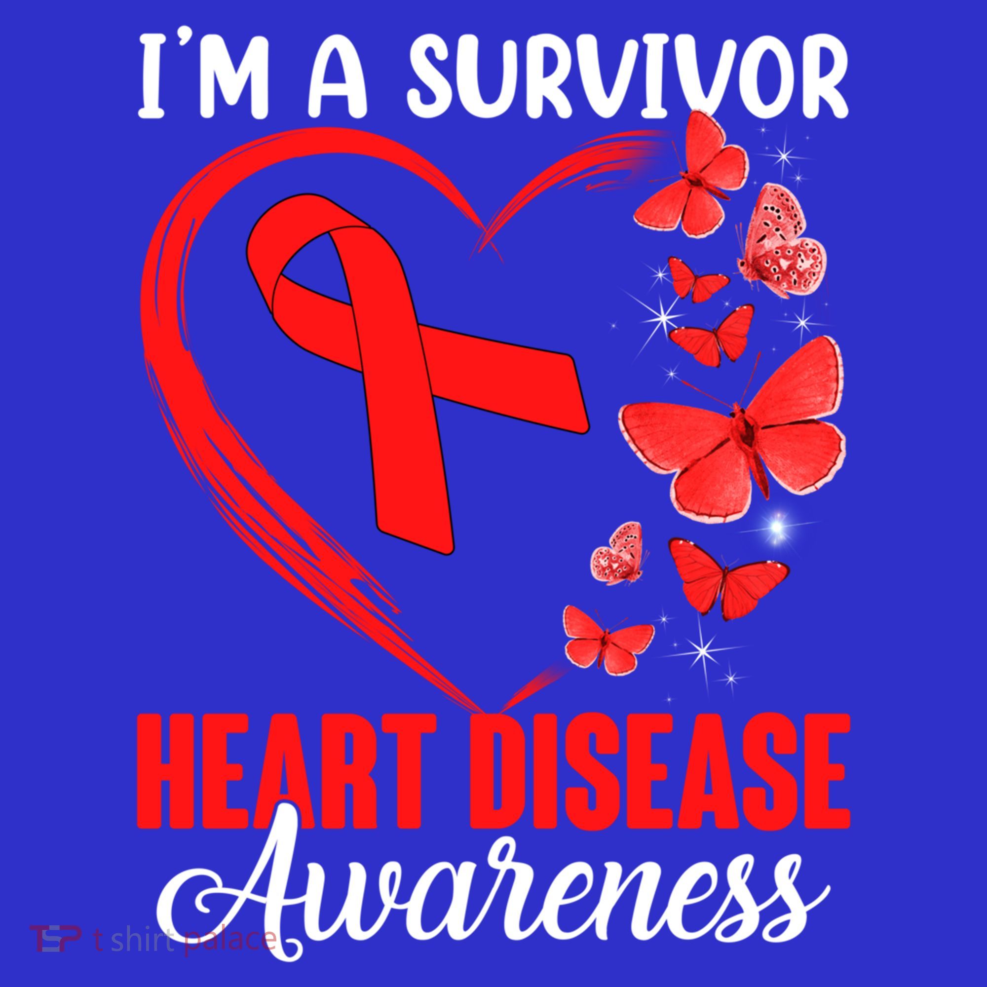 I'm A Survivor Heart Disease Awareness Month Butterfly Heart Great Gift Women's Tank Top