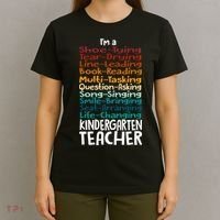 Im A Shoe Tying Tear Drying Line Leading Book Reading Kindergarten Teacher T-Shirt thumb 4