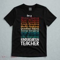 Im A Shoe Tying Tear Drying Line Leading Book Reading Kindergarten Teacher T-Shirt thumb 5