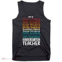 Im A Shoe Tying Tear Drying Line Leading Book Reading Kindergarten Teacher Tank Top thumb 0