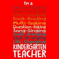 Im A Shoe Tying Tear Drying Line Leading Book Reading Kindergarten Teacher Santa Hat thumb 1