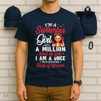 Im A September Girl Birthday Gifts T-Shirt thumb 6
