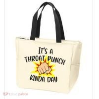 It's A Throat Punch Kinda Day Funny Punch Meme Gift Tote Bag thumb 3