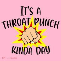 It's A Throat Punch Kinda Day Funny Punch Meme Gift Coaster thumb 2