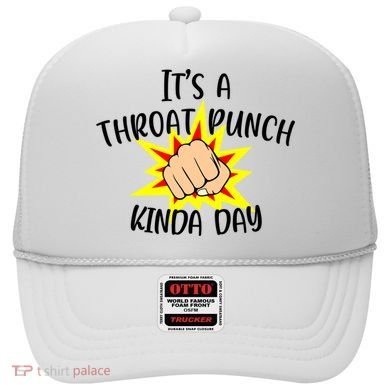 It's A Throat Punch Kinda Day Funny Punch Meme Gift Hat