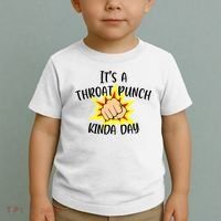 It's A Throat Punch Kinda Day Funny Punch Meme Gift Toddler T-Shirt thumb 2