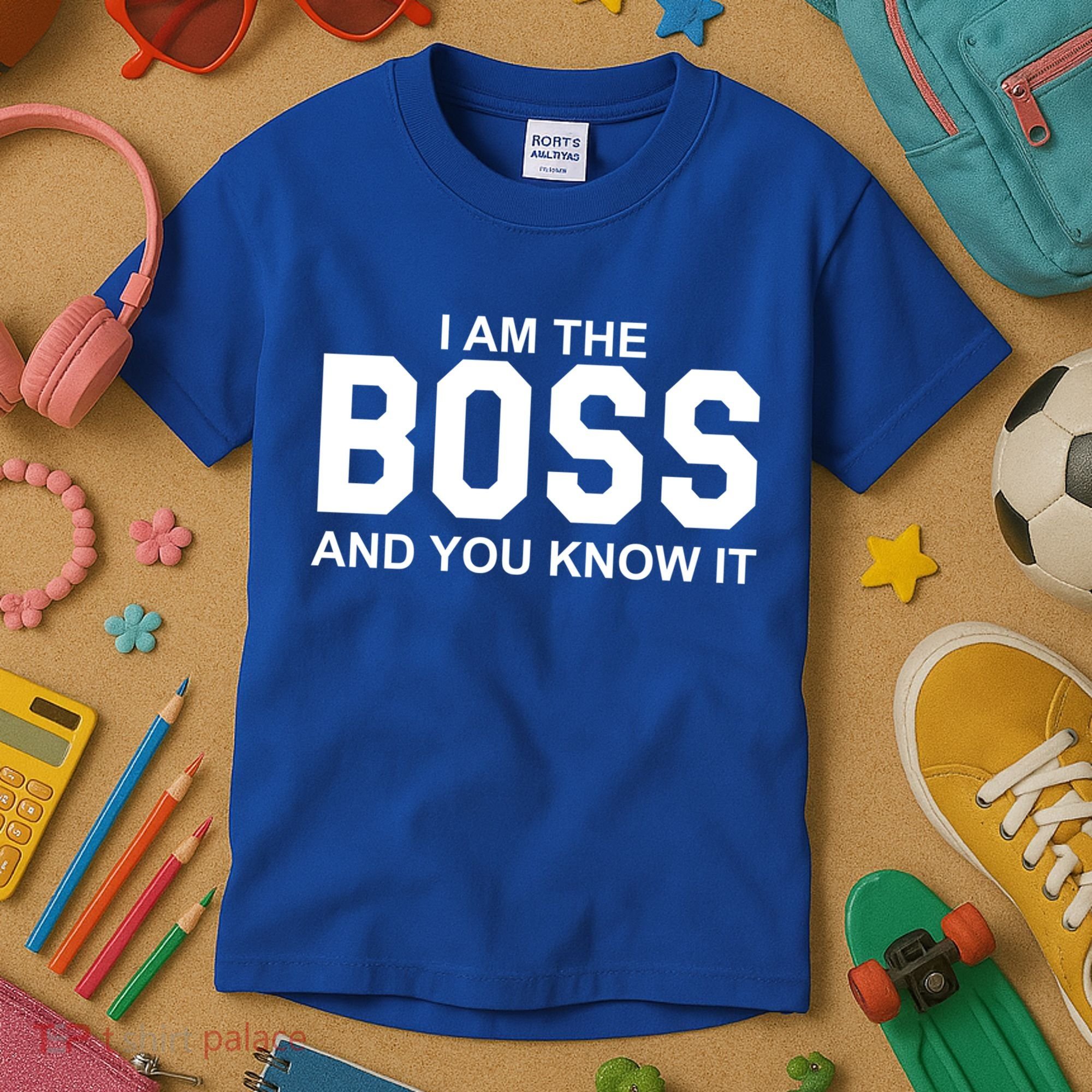 I Am The Boss And You Know Imeaningful Gift I Am The Boss Tee Funny Cute Gift Kids T-Shirt