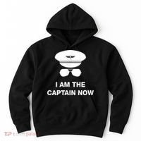 I Am The Captain Now Funny Pilot Hoodie thumb 0