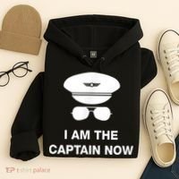 I Am The Captain Now Funny Pilot Hoodie thumb 4