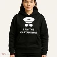 I Am The Captain Now Funny Pilot Hoodie thumb 5