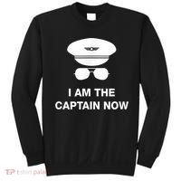 I Am The Captain Now Funny Pilot Sweatshirt thumb 0