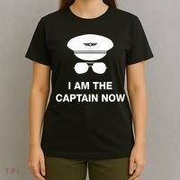I Am The Captain Now Funny Pilot T-Shirt thumb 4