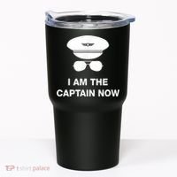 I Am The Captain Now Funny Pilot Tumbler thumb 0