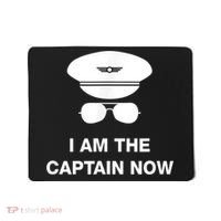 I Am The Captain Now Funny Pilot Mousepad thumb 0