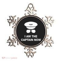I Am The Captain Now Funny Pilot Ornament thumb 0