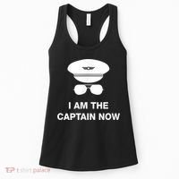 I Am The Captain Now Funny Pilot Women's Tank Top thumb 0