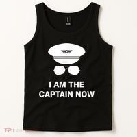 I Am The Captain Now Funny Pilot Tank Top thumb 2