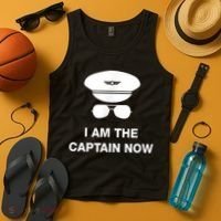 I Am The Captain Now Funny Pilot Tank Top thumb 4
