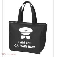 I Am The Captain Now Funny Pilot Tote Bag thumb 3